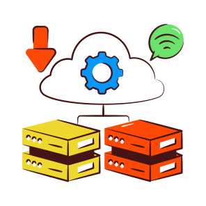 Cloud Server Setting, Server Configuration, Server Development, Cloud Server Management, Db Setting icon
