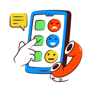 Customer Feedback, Mobile Feedback, Emoticon, Emoji, Emotag icon