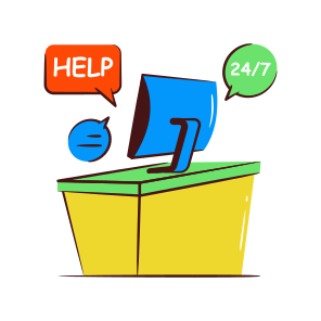 Help Desk, Help Counter, Customer Service Counter,   Service, Customer Support icon