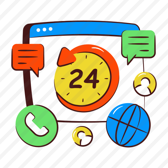 Hr, Round The Clock, Hr Service, Hr Support, Anticlockwise preview