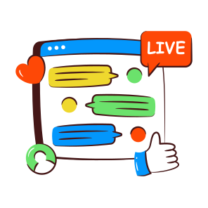 Live Chatting, Online Message, Online Communication, Online Conversation, Online Discussion icon