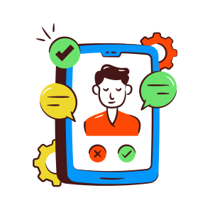 Mobile Verified Chat, Mobile Message, Mobile Communication, Mobile Conversation, Mobile Text icon