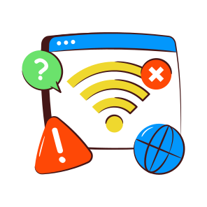 No Wifi, No Internet, No Wireless Network, Wifi Error, Wifi Problem icon