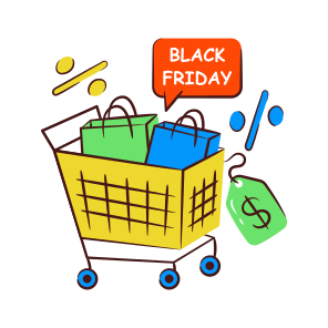 Black Friday Sale, Black Friday Offer, Black Friday Deal, Black Friday Discount, Ecommerce icon
