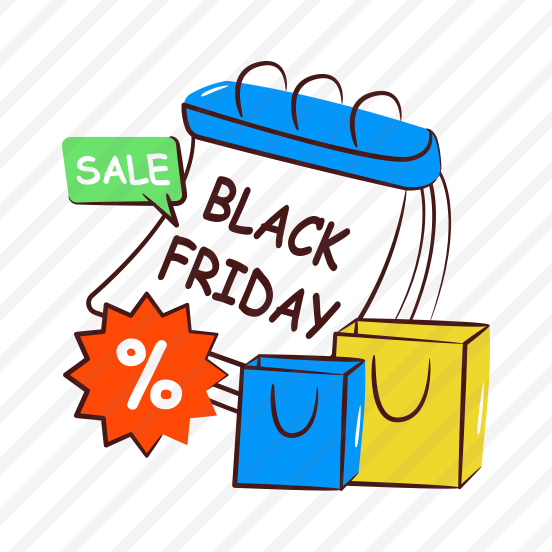Black Friday Sale, Black Friday Offer, Black Friday Deal, Black Friday Discount, Ecommerce,icons preview