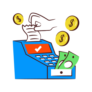 Cash Register, Point Of Sale, Billing Machine, Ecommerce, Invoice Machine icon