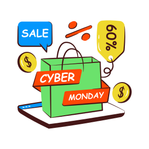 Cyber Monday Sale, Cyber Monday Discount, Cyber Monday Offer, Cyber Monday Deal, Ecommerce icon