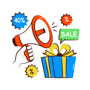 Gift Promotion, Gift Announcement, Gift Campaign, Gift Publicity, Marketing icon