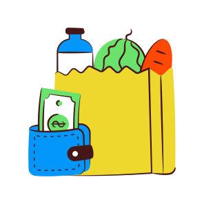 Grocery Shopping, Shopping Bag, Grocery Bag, Commerce, Purchase Grocery icon