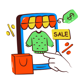 Mobile Shopping Sale, Eshopping, Ecommerce, Online Shopping, Buy Online icon