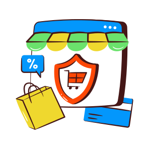 Secure Card Payment, Online Payment, Epayment, Ecommerce, Secure Shopping Payment icon