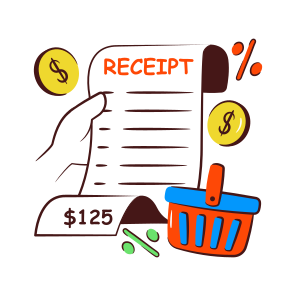 Shopping Bill, Invoice, Receipt, Payment Slip, Commerce icon