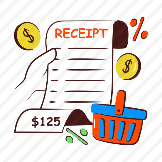 Shopping Bill, Invoice, Receipt, Payment Slip, Commerce preview