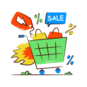 Shopping Discount, Shopping Sale, Flash Sale, Hot Sale, Commerce icon