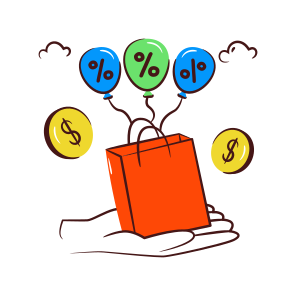 Shopping Discount, Shopping Sale, Shopping Bag, Commerce, Discount Sale, icon