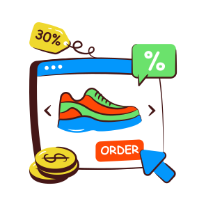 Web Shopping, Eshopping, Ecommerce, Shopping Website, Buy Shoe Online icon