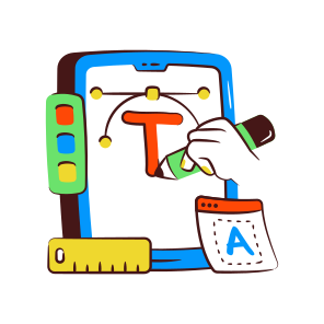 Text Tool, Resize Tool, Designing Tool, Graphic Tool, Illustrator Tool, icon