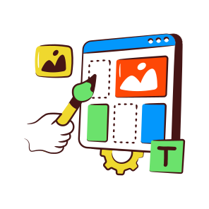 Web Design, Web Layout, Web Content, Website Design, Web Template icon