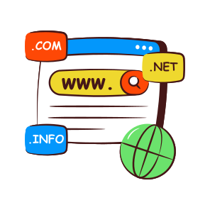 Web Domains, Domains Name, Domains Registration, Web Address, Domains Website icon