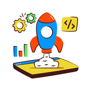 Web Launch, Startup, Commencement, Initiation, Mission, icon