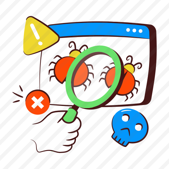 Bug Testing, Bug Analysis, Debugging, Search Bug, Search Virus, preview