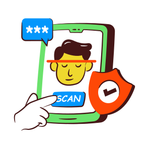 Face Recognition, Image Recognition, Profile Recognition, Face Scanner, Profile Scanning icon