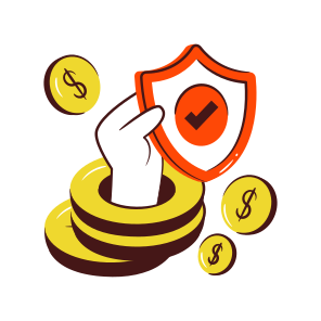 Financial Security, Financial Protection, Secure Finance, Dollar Security, Dollar Protection icon