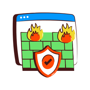 Firewall, Burning, Combustion, Flame, Fire icon