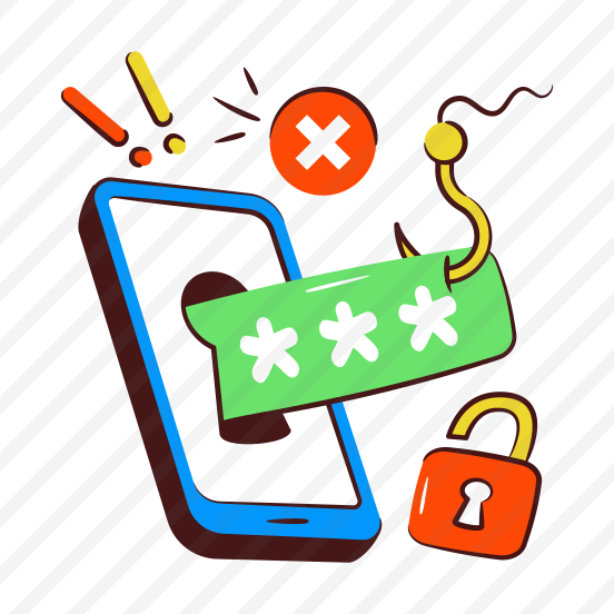 Mobile Password Phishing, Password Hacking, Cybercrime, Passcode Hacking, Cyberattack preview