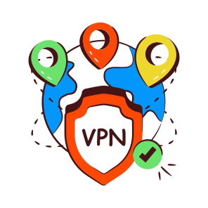 Secure Vpn, Computer Network, Virtual Private Network, Virtual Network, Encrypted Connection icon