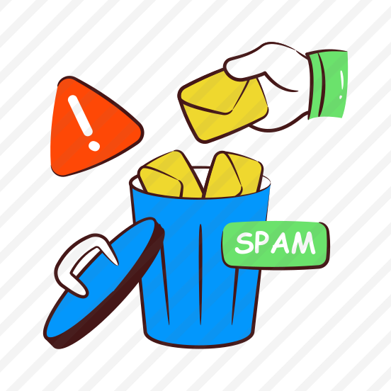 Spam Mail, Junk Mail, Delete Mail, Mail Error, Junk Email preview