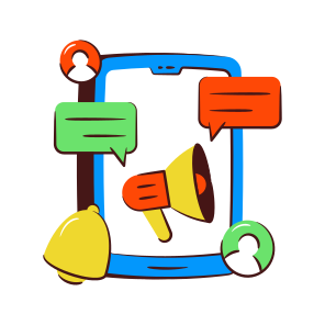 Mobile Marketing Chat, Mobile Publicity, Mobile Campaign, Online Marketing, Digital Marketing icon