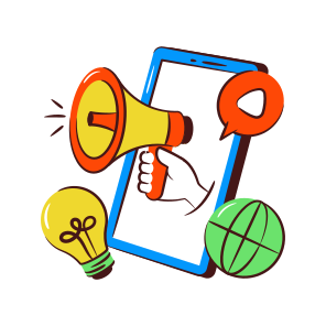Mobile Marketing Idea, Mobile Publicity, Mobile Campaign, Online Marketing, Digital Marketing icon