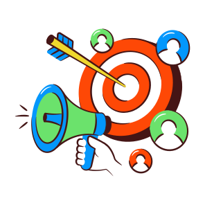 Target Marketing, Target Publicity, Campaign, Promotion, Digital Marketing icon
