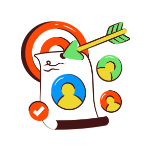 Target Person, Target Employee, Headhunting, Target User, Target Avatar icon
