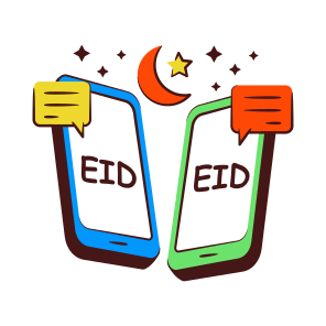Eid Mubarak Chat, Eid Message, Communication, Conversation, Discussion,icons icon