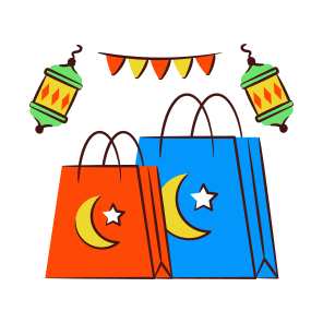 Eid Shopping, Handbag, Tote, Jute, Shopping Bag icon