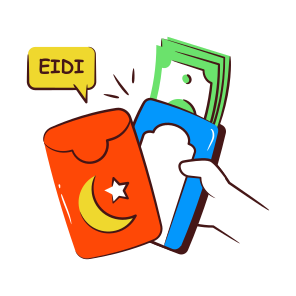 Giving Money, Giving Eidi, Receiving Money, Receiving Cash, Receiving Dollar icon