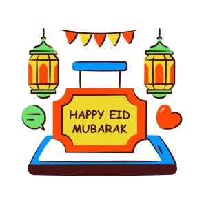 Happy Eid Mubarak, Eid Mubarak Label, Eid Mubarak Emblem, Eid Mubarak Board, Eid Mubarak Hanging icon