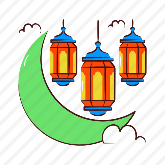 Moon, Crescent, Islamic Lanterns, Lamps, Ramadan Decor, preview