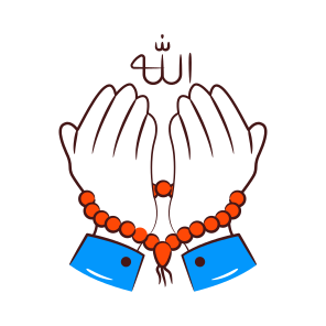 Praying Hands, Dua, Muslim Obligation, Hand Gesture, Gesticulation icon