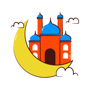 Ramadan Moon, Crescent, Moon And Star, Nighttime, Night Mode icon