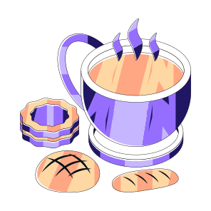 Breakfast, Healthy Diet, Meal, Teacup, Tea Mug, icon