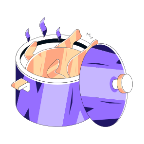 Chicken Cooking, Cooking Meat, Food Cooking, Meal Cooking, Cookpot, icon