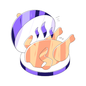 Chicken Turkey, Chicken Tray, Spicy Food, Dinner, Meal icon