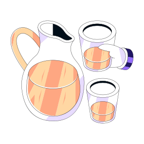 Juice Jug, Water Jug, Juice Pitcher, Juice Jar, Beverage icon