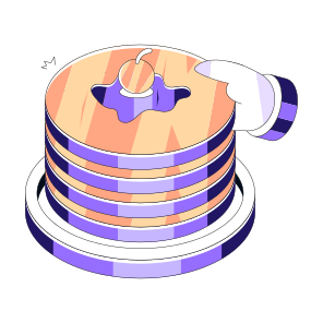 Pancake, Bakery Item, Dessert, Griddle Cake, Hotcake icon