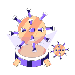 Covid , Corona, Coronavirus, Microorganism, Virus icon