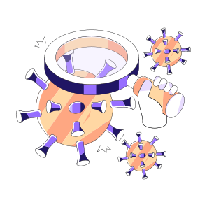 Covid , Search Corona, Coronavirus, Microorganism, Virus icon