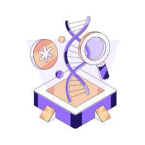 Dna Research, Deoxyribonucleic Acid, Dna Strand, Genetic Material, Double Helix Strand icon